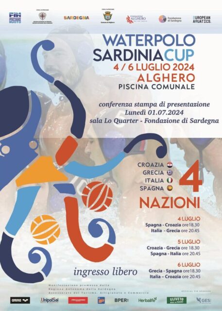 Il primo luglio 2024 ad Alghero si presenta la Sardinia Cup di Pallanuoto