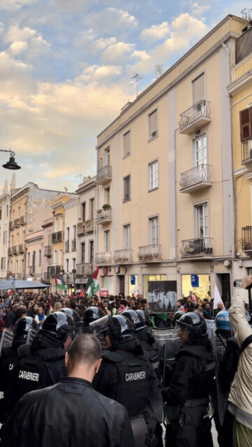 Scontri e disordini a Cagliari